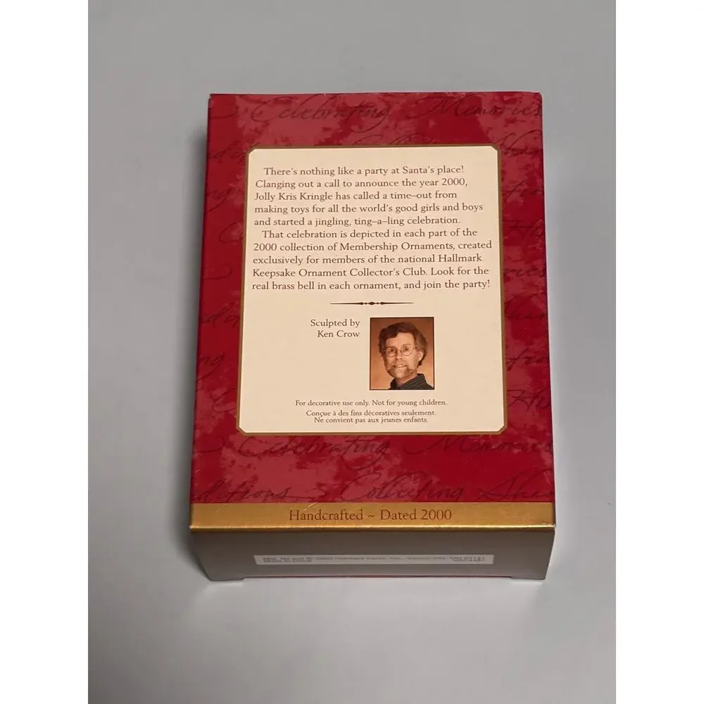 Hallmark Keepsake Ornament Jingle Bell Kringle Membership Christmas Tree 2000